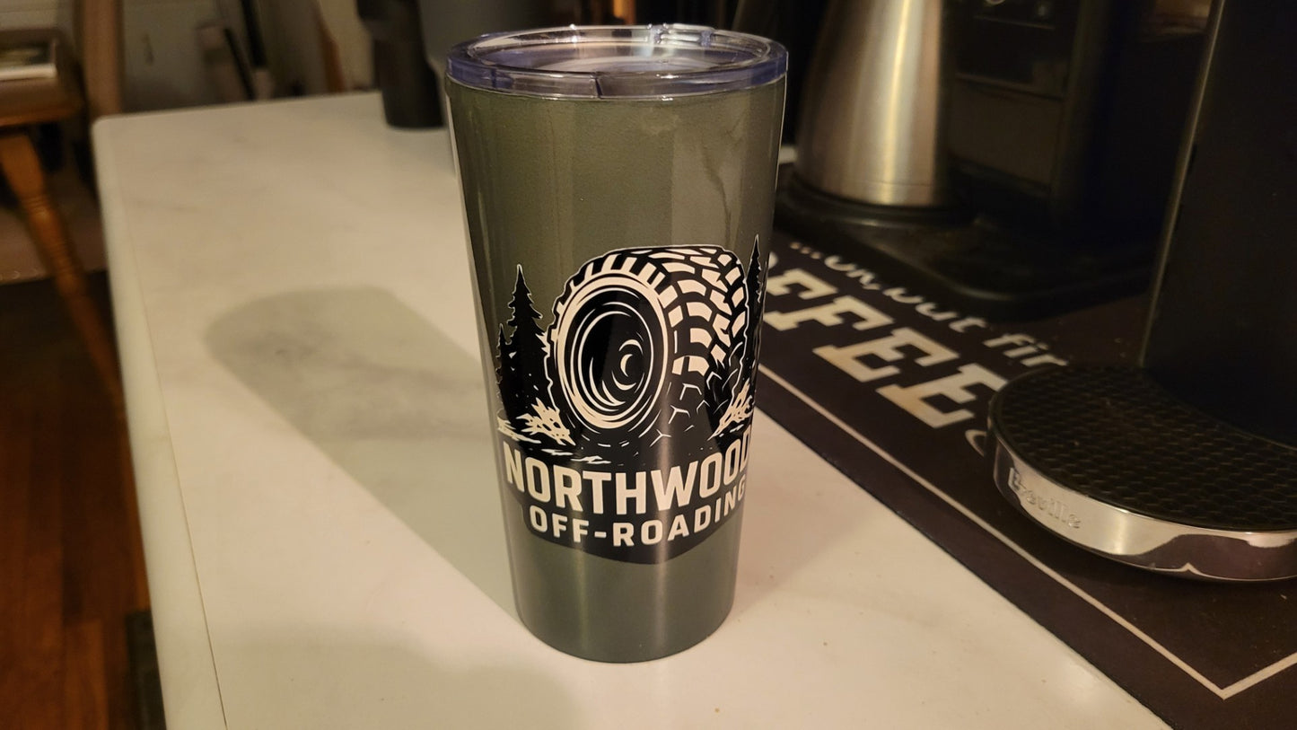 Tapered stainless steel tumbler