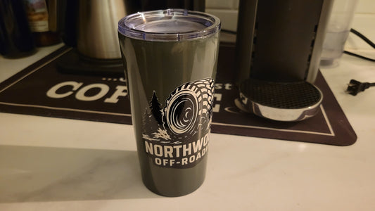 Tapered stainless steel tumbler